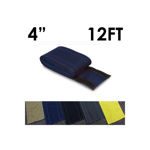 Electriduct Carpet Cable Cover, 12 ft L, 4 in W, 1 Channel, Nylon, Blue CC-SC-4-12-BL - main